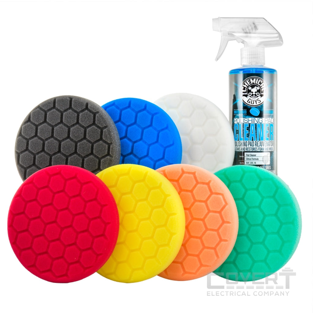 Hex-Logic 5.5 Best Of The Buffing Pads Everything Kit Car Wash