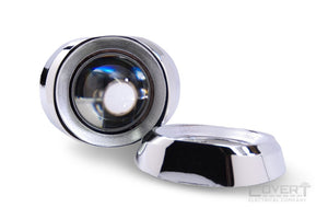 Round / Oval Flat-Sided Projector Shrouds Apollo 3.0 - Black None Hid Lighting
