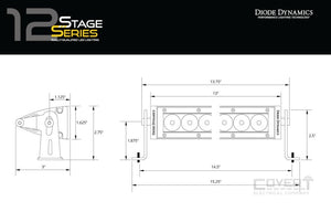 Stage Series 12 Sae/dot Light Bar Led