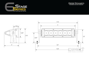 Stage Series 6 Sae/dot Light Bar Led